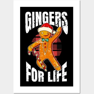 Christmas Santa Claus Gingers for life Posters and Art